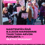 8.3. Naistenpäivän marssi 2026